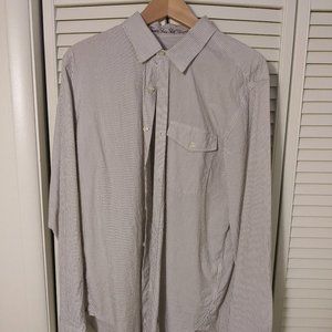 7 For All Mankind Striped Casual Button Down
